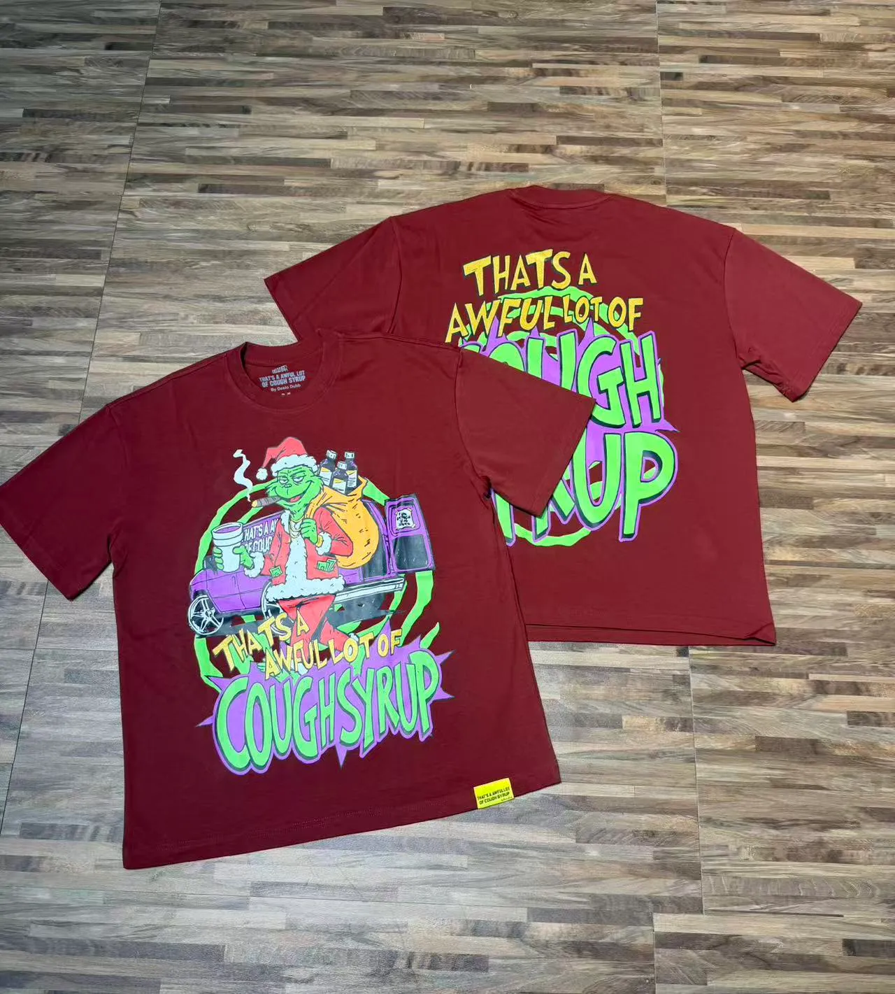 # / ｜ THAT'S A AWFUL LOT OF COUGH SYRUP In Stock T （fabric):32 Sizes（size）：S-M L X L （colour）： / 👉